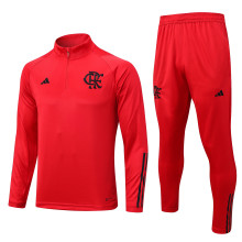 23-24 Flamengo High Quality Half Pull Tracksuit