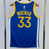 22-23 WARRIORS WISEMAN #33 Blue Top Quality Hot Pressing NBA Jersey
