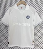 24-25 Marseille White 125th Anniversary Fans Soccer Jersey