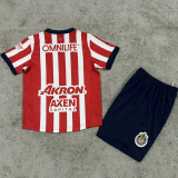 24-25 Chivas Home Kids Soccer Jersey