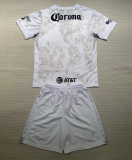 24-25 Club America White Goalkeeper Kids Soccer Jersey