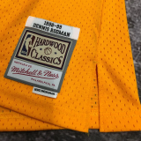 1999 LAKERS RODMAN #73 Yellow Retro Top Quality Hot Pressing NBA Jersey