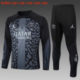 23-24 PSG High Quality Kids Half Pull Tracksuit