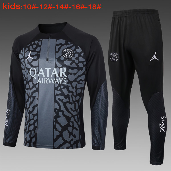 23-24 PSG High Quality Kids Half Pull Tracksuit
