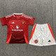 24-25 Man Utd Home Kids Soccer Jersey