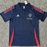 24-25 Man Utd Royal blue Polo Short Sleeve