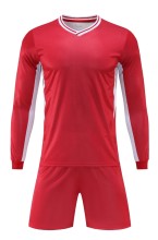 24-25 New Red High Quality Long Sleeve Training Suit