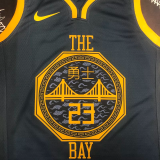 2018 WARRIORS GREEN #23 Black Gray Top Quality Hot Pressing NBA Jersey