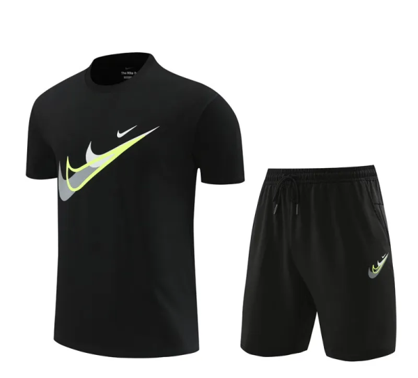 2024 NK Black Training Short Suit (100%Cotton)