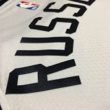 22-23 TIMBERWOLVES RUSSELL #0 White City Edition Top Quality Hot Pressing NBA Jersey