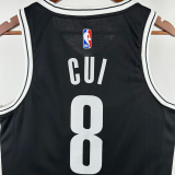 22-23 Nets CUI #8 Black Top Quality Hot Pressing NBA Jersey