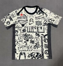 24-25 Club America Beige Black Training shirts