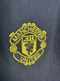 1998 Man Utd Black Long Sleeve Retro Soccer Jersey