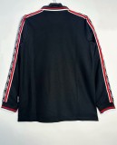 1998 Man Utd Black Long Sleeve Retro Soccer Jersey