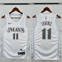 24-25 Dallas Mavericks IRVING #11 White City Edition Top Quality Hot Pressing NBA Jersey