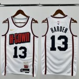 24-25 ROCKETS HARDEN #13 White City Edition Top Quality Hot Pressing NBA Jersey
