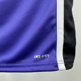 24-25 KINGS SABONIS #11 Purple Retro Top Quality Hot Pressing NBA Jersey(V领）