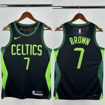 24-25 CELTICS BROWN #7 Black City Edition Top Quality Hot Pressing NBA Jersey