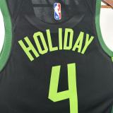 24-25 CELTICS HOLIDAY #4 Black City Edition Top Quality Hot Pressing NBA Jersey