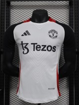 25-26 Man Utd White Player Version Soccer Jersey