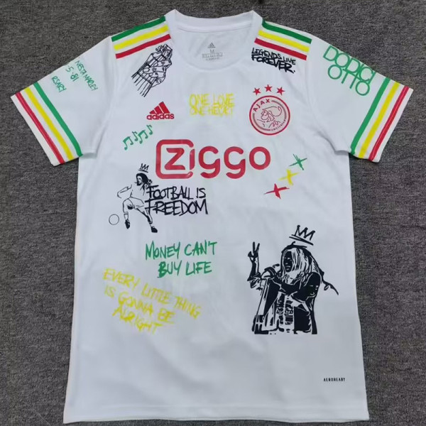 24-25 Aja× White Special Edition Fans Soccer Jersey