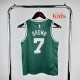 2023 CELTICS BROWN #7 White Top Quality Hot Pressing Kids NBA Jersey