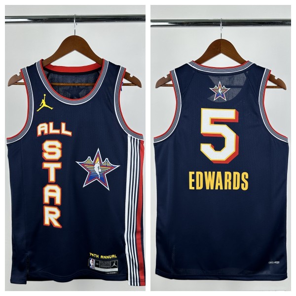 2025 ALL-STAR EDWARDS #5 Top Quality Hot Pressing NBA Jersey