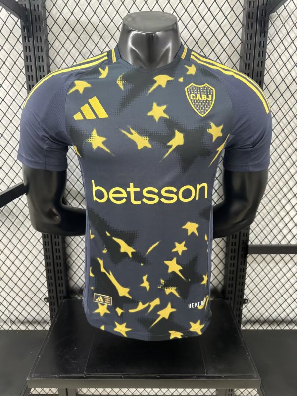 25-26 Boca Juniors Grey Player Version Soccer Jersey