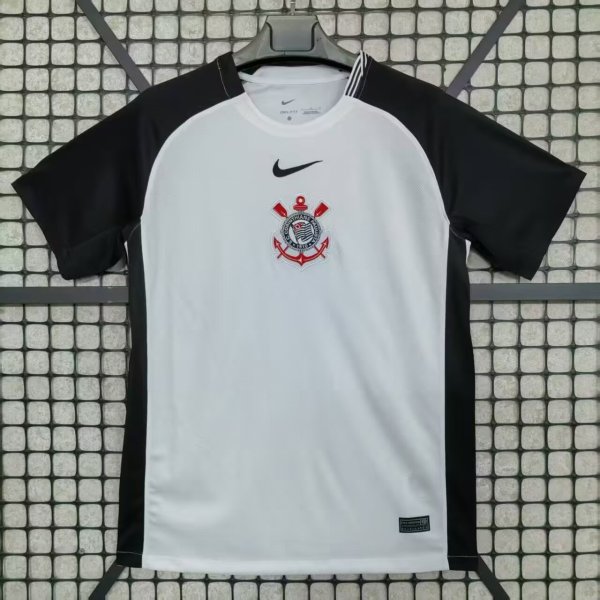 25-26 Corinthians Home Fans Soccer Jersey