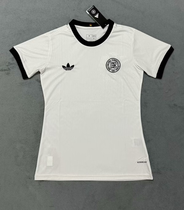 24-25 Germany White 125th Anniversary Women Fans Soccer Jersey