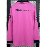 2013-2014 Boca Juniors Pink Long Sleeve Retro Soccer Jersey (长袖)