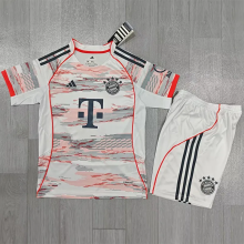 25-26 Bayern Away Kids Soccer Jersey