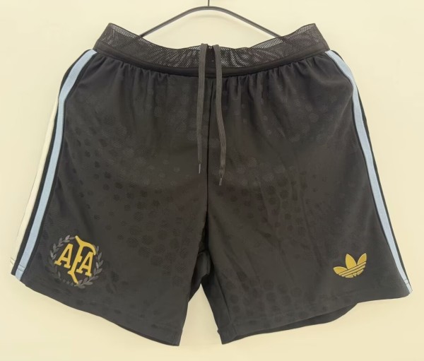 24-25 Argentina Black 50th Commemorative Edition Player Version Shorts Pants