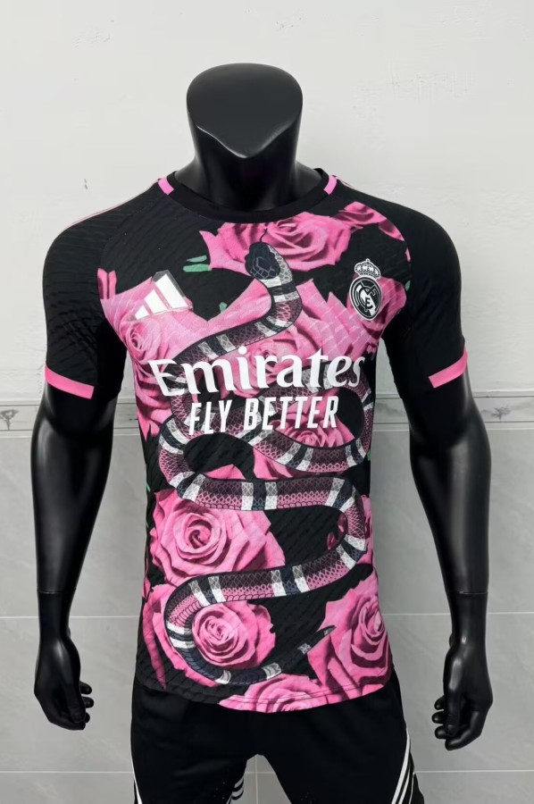 25-26 RMA Pink Special Edition Player Version Training Shirts *玫瑰蛇