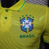25-26 Brazil Yellow Special Edition Player Version Soccer Jersey