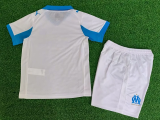25-26 Marseille Home Kids Player Version Soccer Jersey (球员童装)