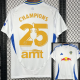 24-25 Leeds United Home Print Champions #25 amt Fans Soccer Jersey