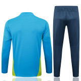 24-25 Man City High Quality Half Pull Tracksuit