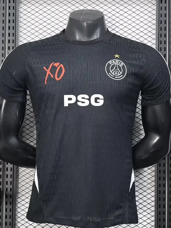 25-26 PSG Black XO Special Edition Player Version Training shirts