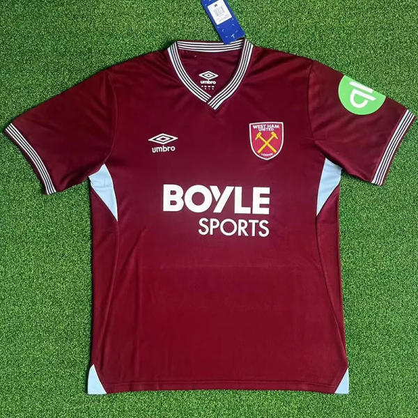 25-26 West Ham Home Fans Soccer Jersey