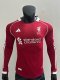 25-26 LIV Home Long Sleeve Player Version Soccer Jersey