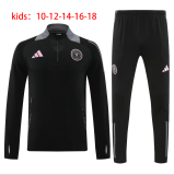 24-25 Inter Miami High Quality Kids Half Pull Tracksuit