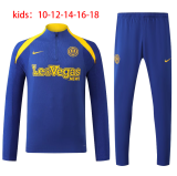 24-25 INT High Quality Kids Half Pull Tracksuit