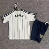 25-26 Boca Juniors White Casual Edition Kids Baseball Jersey