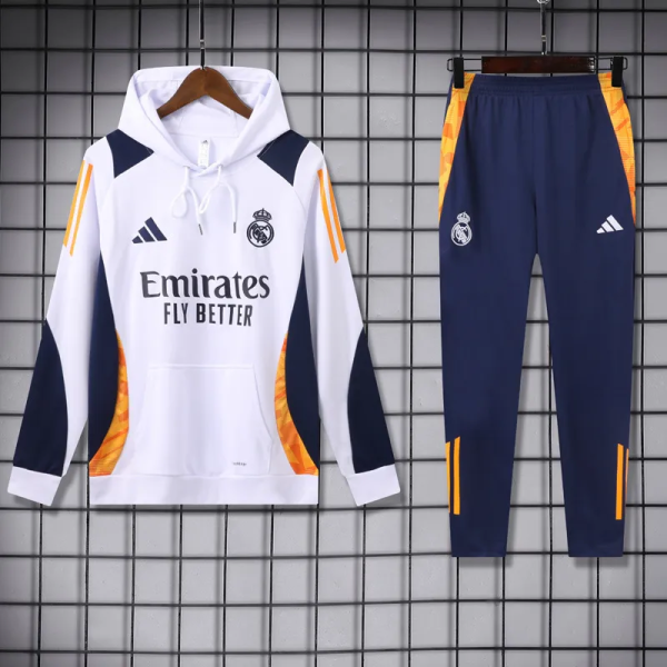 24-25 RMA White Hoodie Tracksuit (卫衣套装)