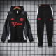 24-25 Man Utd Black Hoodie Tracksuit (卫衣套装)