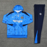 24-25 CHE Blue Hoodie Tracksuit (卫衣套装)