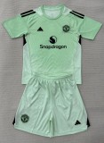 25-26 Man Utd Light Green GoalKeeper Adult Suit 1:1 Thai Quality