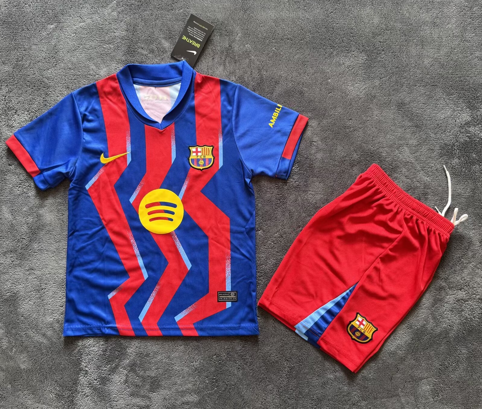 25-26 BAR Fourth Kids Soccer Jersey 1:1 Thai Quality