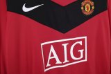 2010 Man Utd Home Long sleeves Retro Soccer Jersey